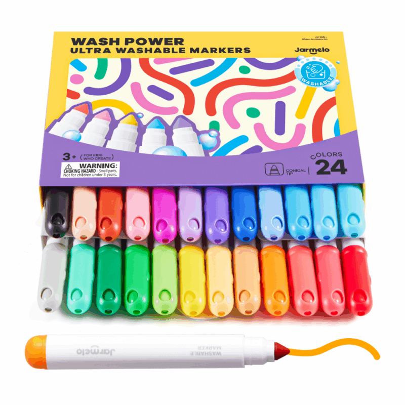 Wash Power Ultra Washable Markers: 24 Colours