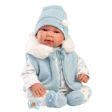 Llorens - Newborn Baby Doll with Crying Mechanism & Clothing: Tino 44cm