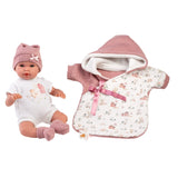 Llorens - Newborn Baby Girl Doll w Crying Mechanism, Clothing & Acc: Nacida 36cm