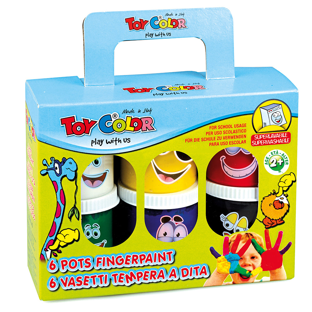 Superwashable Finger Paint, 6 Colours, 80ml