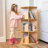 Rotating Wooden Bookshelf