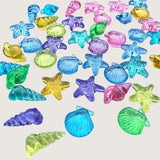 Translucent Seashell Counters 72pc