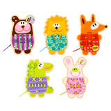 5 In 1 Lacing Animals, 20pc