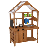 Wooden Outdoor Mud Kitchen with Accessories 8pc