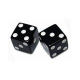 Dice Black 2cm 12pc