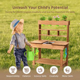Potting Bench Mud Kitchen with Removable Sink