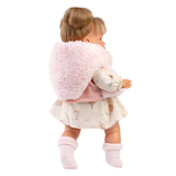 Llorens: Baby Girl Doll with Crying Mechanism, Clothing & Scarf: Joelle 38cm