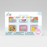 Glo Pals: Water Activated Light-Up Cubes - Love Bugs 6pc