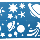Stencils: Stars And Planets 6pc