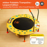 Leap Leopard Mini Trampoline with Handle Bar 92cm