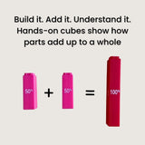 Equivalency Cubes 51pc in Polybag
