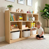 Wooden 3-Shelf Storage & Organiser 90 x 113cm