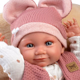 Llorens - Anatomically Correct Baby Girl Doll w Outfit & Cushion: Nica 40cm