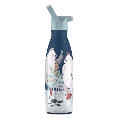 Cool Bottles Kids Reusable Thermal Bottle: Polar Bears 350ml