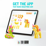 Hey Clay - Rainbow Unicorns:  Brighty, Cloudy, Sparky