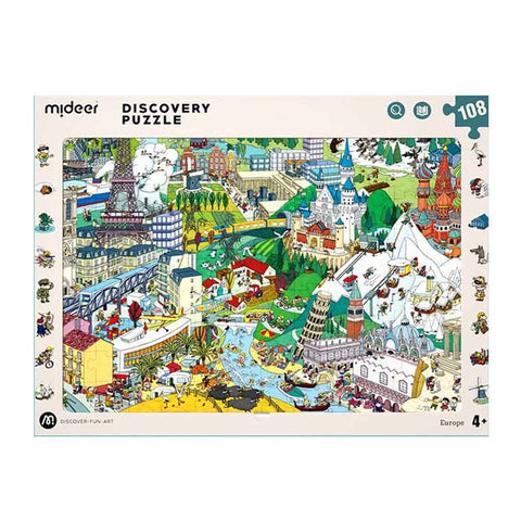 Big World Small World: Paris-Themed Discovery Puzzle 108pc