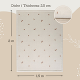 Hakuna Matte Cloud Soft Children’s Carpet: Floral Design 2m x 1.5m