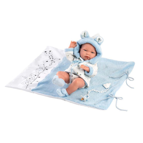 Llorens - Baby Boy Doll With Clothing And Accessories: Nico With Nappy Changer 40cm