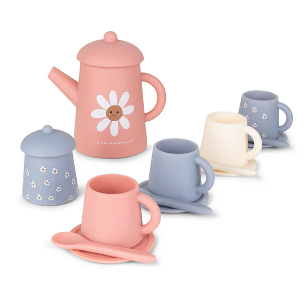 Silicone Tea Set: Daisy Flowers