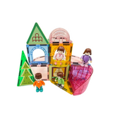 Colourful Magnetic Tiles: Our Family 32pc