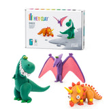 Hey Clay - Dinos: Pterodactylus, Triceratops, Tyrannosaurus