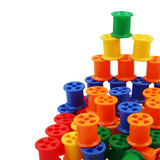 Plastic Sorting Cotton Reels and Laces: 55pc