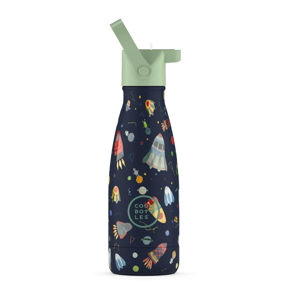 Cool Bottles Kids Reusable Thermal Bottle: Space Rockets 260ml