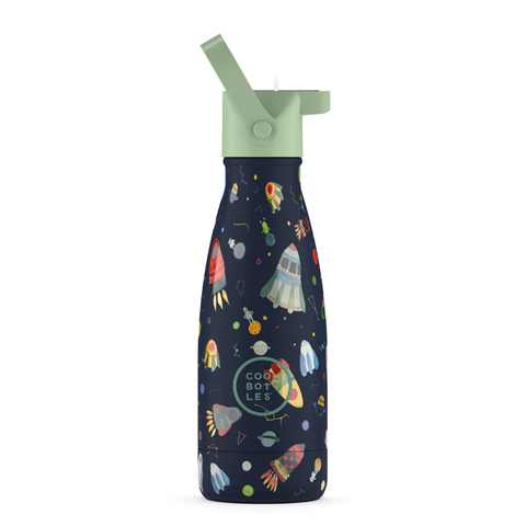 Cool Bottles Kids Reusable Thermal Bottle: Space Rockets 260ml