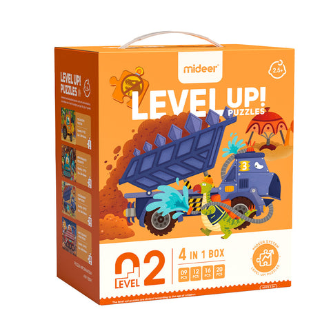 4-in-1 Level Up Puzzles: Level 2 Dinosaurs