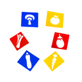 Vegetable Stencils 6pc