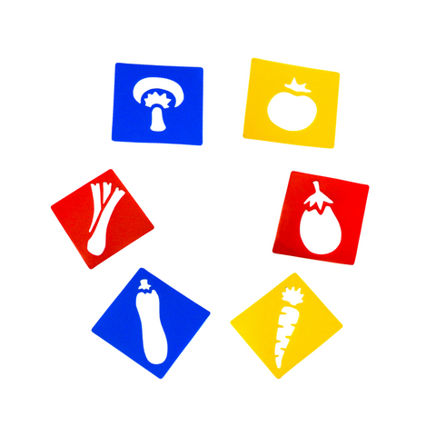 Vegetable Stencils 6pc