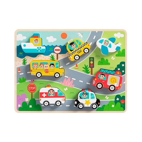 Chunky Wooden Transportation Puzzle