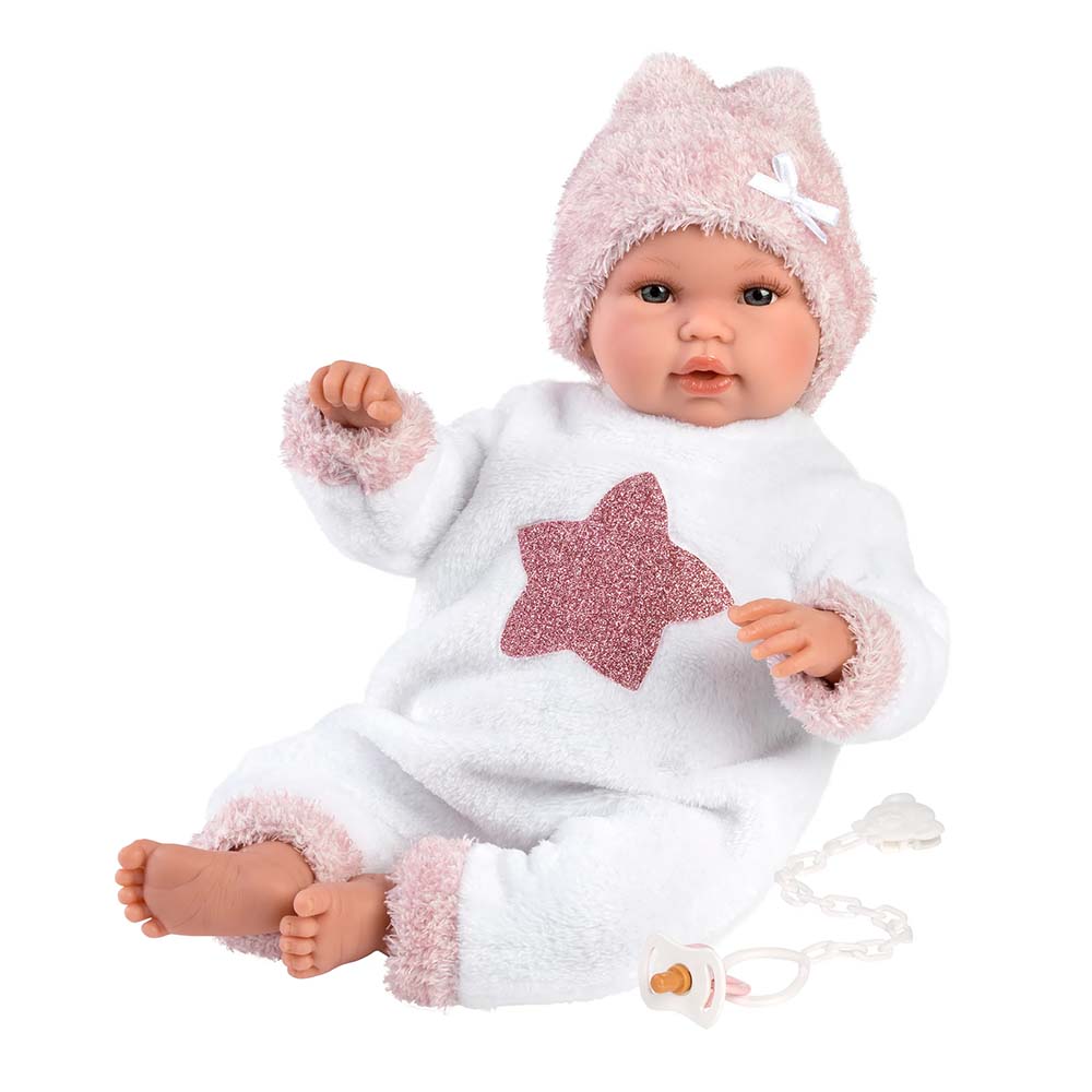 Llorens - Newborn Baby Girl With Clothing, Accessories & Crying Mechanism: Baby Star 36cm