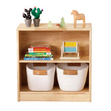 Wooden 2-Shelf Storage & Organiser 60 x 60cm