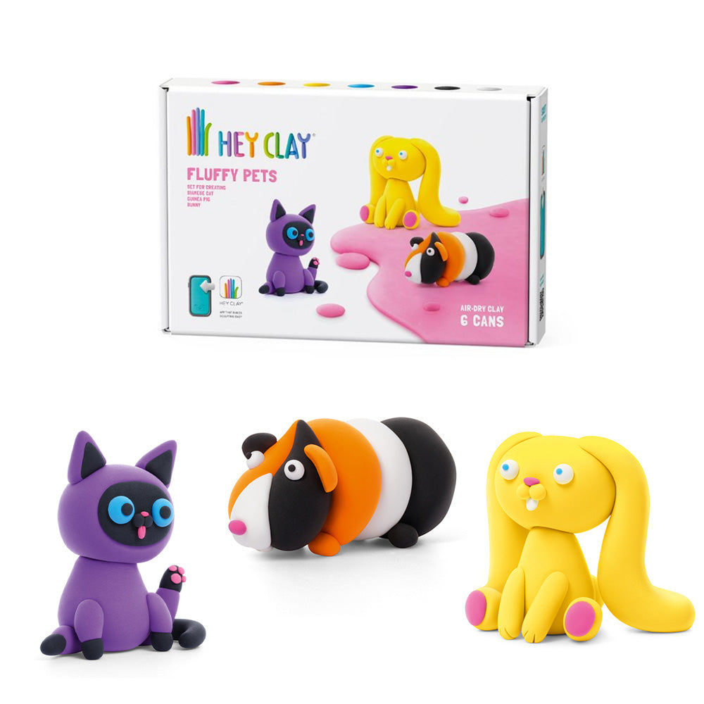 Hey Clay - Fluffy Pets: Bunny, Siamese Cat, Guinea Pig