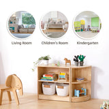Wooden 2-Shelf Storage & Organiser 60 x 60cm