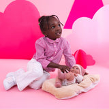 Llorens - Anatomically Correct Baby Girl Doll w Outfit & Cushion: Nica 40cm