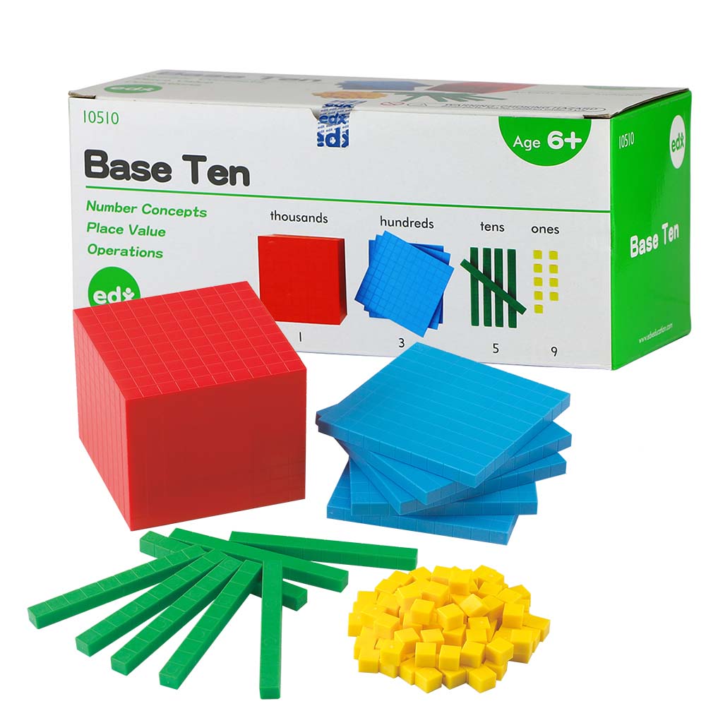 Base Ten Plastic Set 4 Colour 121pc