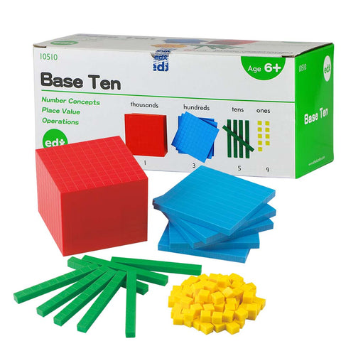 Base Ten Plastic Set 4 Colour 121pc