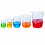 Cleaned-up measuring beakers product image