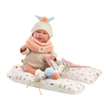 Llorens - Baby Girl Doll with Crying Mechanism, Clothing & Cushion: Mimi 42cm