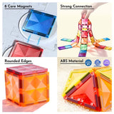Colourful Magnetic Tiles: Warm Colour 20pc