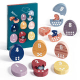 Dino Number Matching Game 18pc
