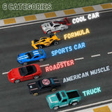 Alloy Racing Cars 100pc