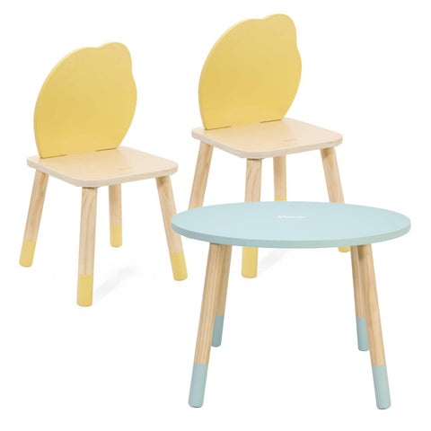 Grace Table & Chair Set: 2 Lemon Chairs