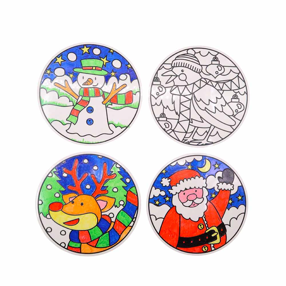 Window Clings Christmas 4pc