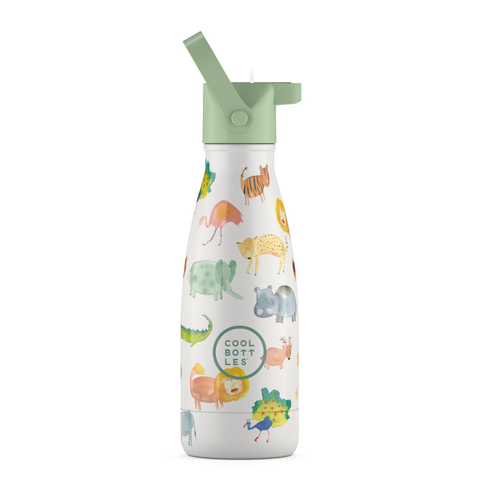 Cool Bottles Kids Reusable Thermal Bottle: African Safari 260ml