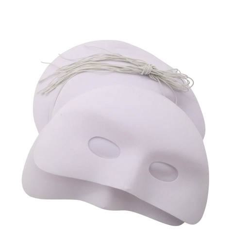 White Flocked Eye Masks 12pc