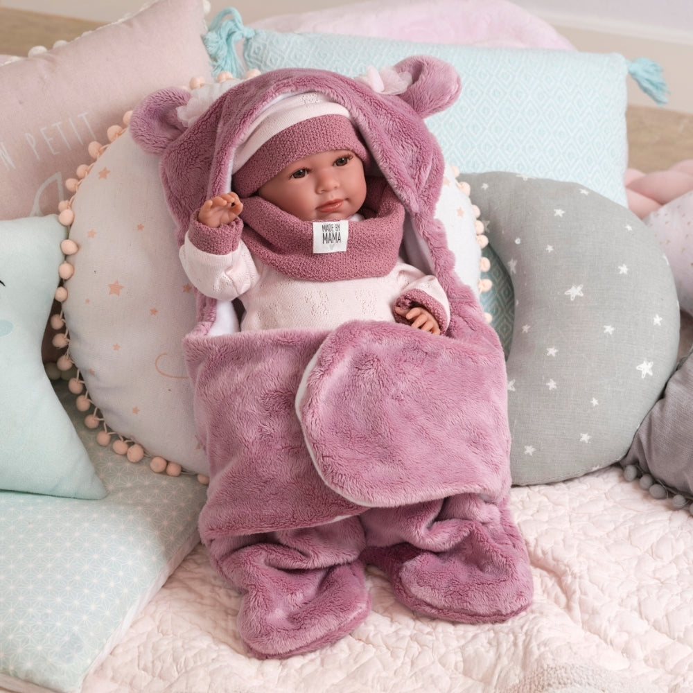 Llorens - Baby Girl Doll with Clothing & Sleeping-bag: Mimi 42cm