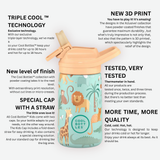 Cool Bottles Kiddie Reusable Thermal Bottle: Whisker Kittens 350ml